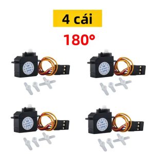 DM-S0020 Mini Micro Servo 2.1g Động Cơ Không Lõi Siêu Nhẹ Góc 180 Độ Bánh Răng Nhựa Servomotor Cho RC Sở thích/Đồ Chơi DIY 4.8V-6V