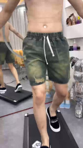 Quần Short Jean xước Nam Form Trên Gối Cạp Chun Co Dãn Thoải Mái Dễ Chịu