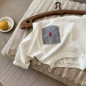 Long Sleeve Cotton T-Shirt for Children Spring New Style Kids Fashion Brand Pure Cotton Pocket Tee Girls Base Shirt Boys