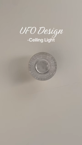 40W 6500K White LED Energy-Saving UFO Ceiling Light Crystal Chandelier Household E27 Energy-Saving Light Bulb