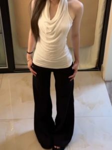 YUEZHONGWEI | Flattering Neckline White Strapless Top