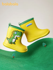 Waterproof Anti-slip Childrens Rain Boots Cartoon Design Baby Toddler Kids Shoe Comfortable Mid-calf EVA Material for Boys Girls