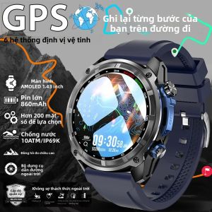 Đồng Hồ Thông Minh DT G1 GPS Kép Bluetooth 6.0 Màn Hình AMOLED HD Chống Nước IP69K Tích Hợp La Bàn Đo Độ Cao Theo Dõi Thể Thao Dành Cho Android & iOS