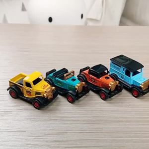 1:64 Alloy Pull Back Car Toys for Boys Kid City Simulation Vehicle Model Trucks Educational Game Children 3 Year Gifts