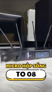Micro hộp sóng cao cấp không dâychính hãng ORIS T0-8 Mic karaoke tích hợp Bo xử lý công nghệ cao- Oris Professional