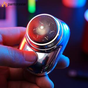 [pantorastar] Portable Mini Electric Shaver Beard Razor Waterproof One-Button Use Wet and Dry Use Low-Noise Precise and Painless Shaving Pocket Shaver Suitable For Home Car Travel