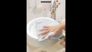 【Fireheart Warrior】 Kitchen Cleaning Cloth Bundle Set / Absorbent Fiber Dish Towels / Reusable Silver Mesh Cloth Packs