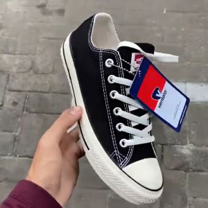 (COD) Sepatu VENTELA ETHNIC Black Low Natural - Sepatu Casual Shoes SNEAKERS READY SIZE 36 - 44