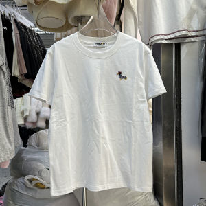 Slimming Fit Short Sleeve T-Shirt Korean Style Womens Loose Base Layer Top round Neck Commute Autumn New Arrival