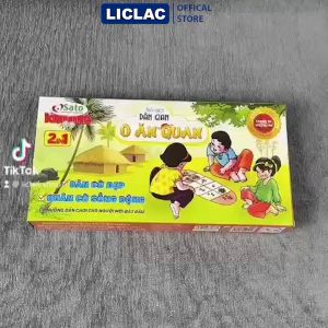 Bộ cờ 2 Trong 1 gồm Ô Ăn Quan và Hành Trình Xuyên Việt Trò chơi dân gian giải trí board game dành cho mọi lứa tuổi