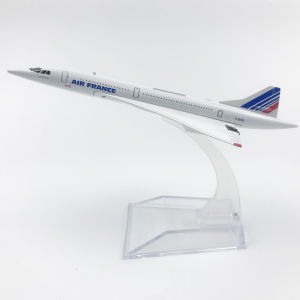 16cm 1:400 Scale Concorde Air France Airplane Model Airliner Alloy Diecast Plane Model Toys Collection Home Decor Miniatures