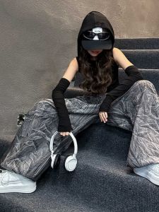 เด็กผู้หญิง ฮิปฮอป เสื้อผ้าการแสดงการเต้นรําแจ๊ส กางเกง สไตล์วินเทจ สตรีทแวร์ ชุดเด็กสําหรับนักเต้นและนักแสดงสาว