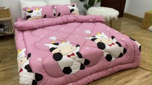 Chăn phao siêu nhẹ cực ấm 1m8x2m mẫu tam giác ghi