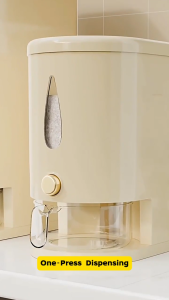 New Dispenser Rice Storage Container 5kg/10kg Storage Box Container Rice Container Kitchen Organizer Food Storage