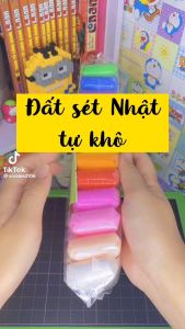Bộ 12 Túi Đất Sét Tự Khô Nhiều Màu An Toàn Cho Bé
