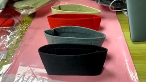 Ready Stock Felt Bag Organizer Insert for Longchamp Mini Durable Cosmetic Liner Bag Handbag Organizer for Makeup & Small Items Premium Satin Material Maximize Storage Space
