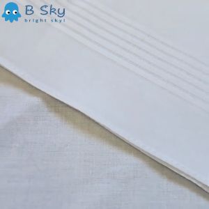 【Bright skyi】New 12 Piece Cotton White Panyo Handkerchief Gentleman White Handkerchief DIY Solid Color Handkerchief Mens scarves and handkerchiefs