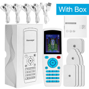 16 Modes Electric Massage Instrument TENS EMS Muscle Stimulator Rechargeable 4-Channel Professional Massager Relax Muscle