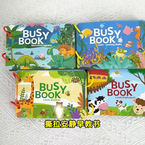 Early Learning Busy Book for Kids | Baby First Quiet Book | Preschool Education | Alphabet Maths Animal | Toddler Gift