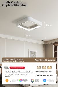 AOMAO | Retro Style Fan Integrated Ceiling Light