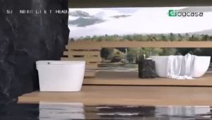 DOCASA A8000 INTELLIGENT ONE-PIECE WATER CLOSET COME WITH BUILT-IN WATER TANK S-TRAP 200300MM