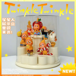 กล่องเก็บของรูปดาว กล่องโชว์ของขวัญจากสวรรค์ กล่องเก็บของรูปบันไดระดับความคมชัดสูง ป้องกันฝุ่น กล่องเก็บของรูปตุ๊กตา