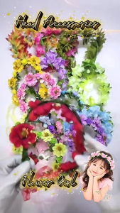 SoCute Kids Flower Headband Floral Crown Hair Accessories Flower Garland Headwear Birthday Party Princess Dress Up