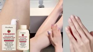 Kem Dưỡng Thể Strawberry Glow Với Niacinamide & Axit Salicylic Kem Dưỡng Ẩm Tẩy Tế Bào Chết Nhẹ Nhàng Không Nhờn Rít Làm Mịn Da Dưỡng Ẩm Quà Tặng Ngày Lễ Dành Cho Nữ 118g