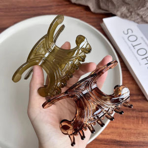 Large Resin Shark Hair Claw Simple Style Fashion Accessory Korean Style Hair Grips for Women Girls Hair Accessories