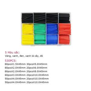 Hộp gen co nhiệt các màu 164pcs 328pcs 530pcs 560pcs 580pcs chiếc chất lượng tốt
