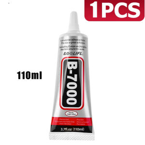 LOOLIFL | B7000 Adhesive Rhinestone Glue for Crafts 2Pcs 110ml / 3.7 Fluid Ounces with 5 Dotting Pens Crayons and Tweezers Jewelry Glue for DIY Crafts Makeup Shoes Jewelry Making Nail Art
