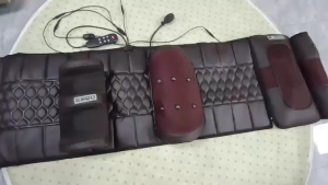 Foldable Electric Massager Mat Full Body Kneading Heating Vibrator Massage Mattress