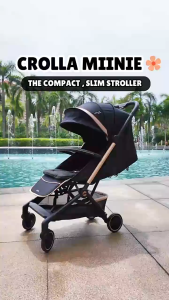 Crolla Miinie Compact Size Baby Stroller - Onyx Black