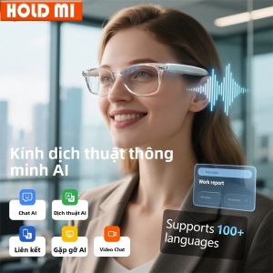 Kính Thông Minh Với Chức Năng Dịch Thuật AI Cho Hơn 100 Ngôn Ngữ Bluetooth TWS Khử Tiếng Ồn Chức Năng Gọi Điện Điều Khiển Nhạc Dành Cho Nam & Nữ