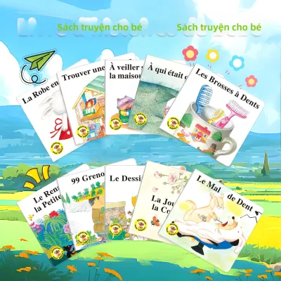 Bộ Sách Truyện Tiếng Pháp Cho Bé Từ 2-5 Tuổi Truyện Vui Nhộn Sách Giáo Dục Sớm