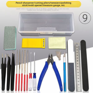 21Pcs Model Tools Kit Flush Pliers Professional Hobby Building Tool Kit Model Basic Tools Craft Set for Military DIY Model Assembly