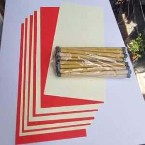 10 Giấy viết thư pháp kèm nẹp nhiều kích thước lựa chọn. Giấy ganh thư pháp.