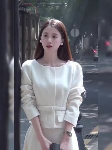 SINANI | Ladylike Rich Heiress Style Little Womens Fashion Set Long Dress