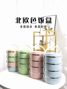 [CS]พร้อมส่ง🚗ปิ่นโตใส่อาหารสไตล์ญี่ปุ่น 304ปิ่นโตสแตนเลส มี3ขนาด 2/3/4 ชั้น สามารถเก็บอุณหภูมิได้ 3-4 ชั่วโมง หูหิ้วโค้ง ถือสะดวก พกพาไปได้ทุกที่