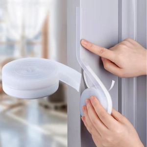 Door Bottom Seal Strip Windproof Strip Sealer Stopper Door Bottom Guard Double Protector Doorstop for Shower Home Doors Gaps