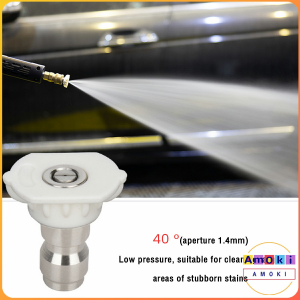 Stainless Steel Quick Connect Pressure Washer Nozzle 0 15 25 40 64 Degree Nozzles