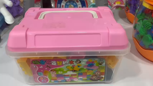 Hộp Đồ Chơi Lắp Ráp Sáng Tạo Cho Bé – Gạch Xếp Hình Nhiều Màu (Hộp Hồng)