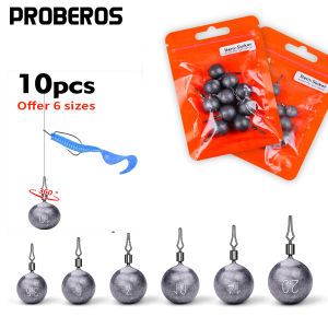 PROBEROS 10pcs Water Drop Twist Ring Lead PendantsPrecision Water Drop Weights3.5/5/7/10/14/20gFishing Gear Accessories