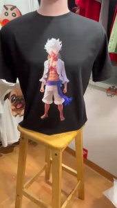 Kaos Pria Model Terkini Trending Motif 3D Bahan katun 24s  Gear Lima H0550