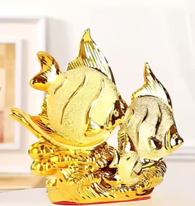 Ceramic goldfish figurines - decorative home accessories for the living room - creative TV cabinet decoration gifts