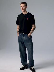 CHINISM | Quick Drying Cool Feeling Embroidered Men T-Shirt
