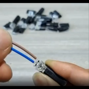 50pcs 2Pin Way Plug Wire Cable Snap Connectors Quick Splice No Stripping Low Voltage Wiring Terminal
