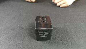 Meeexist PD 45W/65W Travel Adapter with USB and Type C Ports for US EU UK AU with Fast Charging