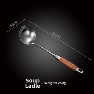 304 Stainless Steel Rosewood Kitchen Tools Set
