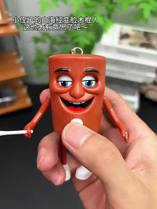 Bandai | Móc Khóa Hình Người Que Shan Hai Jing Đồ Chơi Giảm Stress Sáng Tạo Quà Tặng Hài Hước Phụ Kiện Trang Trí Túi Xách Quà Tặng Cho Tiệc Tùng